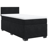Box Spring Bed with Mattress Black 100x200 cm Velvet 3286230