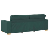 Sofa Dark Green 220 x 78 x 84 cm Fabric 4104995