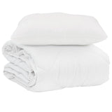 Summer Duvet with Pillow 2 pcs White Microfiber 3376469