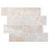 Decorative Stickers 20 pcs Beige Marble 29 x 21 cm 42046148