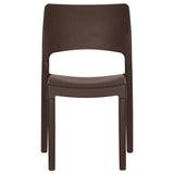 Garden Chairs 2 pcs Mocha Polypropylene 317727