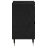 Bathroom Sink Cabinet Black Oak 80 x 33 x 60 cm Engineered Wood 862893