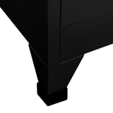 Locker Cabinet Black 90x45x180 cm Steel 339806