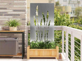 Garden Privacy Screen Silver 50 x 140 cm Galvanised steel 876313
