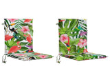 High Back Chair Cushion GEMERT 2 pcs 100% Polyester Multicolour 945741