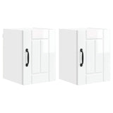 Wall Cabinet LUCCA 2 pcs High Gloss White 30 x 31 x 40 cm 884863