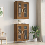 ZNTS Hanging Wall Cabinet Brown Oak 69.5x34x90 cm 817389