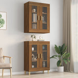 Hanging Wall Cabinet Brown Oak 69.5x34x90 cm 817389