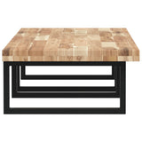 Basin Shelf Wall Mounted Steel and Solid Wood Acacia 3302821