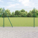 Welded Wire Fence with Concrete Base 10 x 1.4 m 3350881