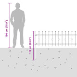 Spike Fence Asten Black 42030080