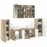 Bathroom Furniture Set 6 pcs Sonoma Oak 3407169