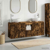Bathroom Cabinet Set 3 pcs Smoked Oak 49.5 x 35 x 63 cm 3405622
