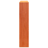 Headboard with Storage Wax Brown 120 cm Solid Wood Pine 855668