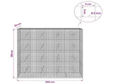 Gabion with 5 mm Wire and 5x5 cm Mesh 200x20x200 cm 3464110