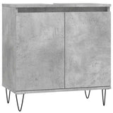 Bathroom Cabinet Concrete Grey 58x33x60 cm Engineered Wood 831584