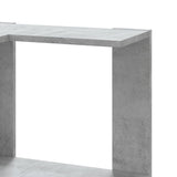 Corner Bookcase 5-Tier Concrete Grey 50x50x179 cm Engineered Wood 852585