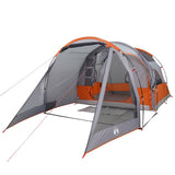 Camping Tent Tunnel 4-Person Grey Waterproof 94745