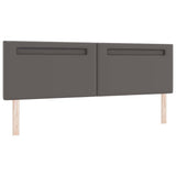 LED Headboard Grey 180 cm Faux Leather 42007311