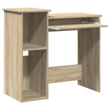 Desk with Shelves Sonoma Oak 84x40x78 cm Engineered Wood 860447