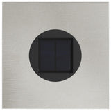 Solar LED Pathway Light 2 pcs Silver Stainless Steel 879790