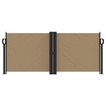 ZNTS Retractable Side Awning Taupe 100x1000 cm 4004694
