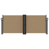 ZNTS Retractable Side Awning Taupe 100x1000 cm 4004694