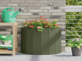Planter Olive Green 60 x 30 x 50 cm Steel 883720