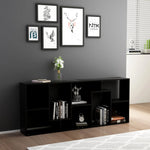 ZNTS Book Cabinet Black 67x24x161 cm Engineered Wood 801878