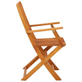 Garden Chair Set of 4 Natural wood colour Solid eucalyptus wood 312450