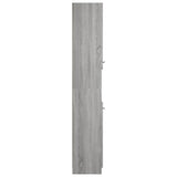 ZNTS Bathroom Cabinet Grey Sonoma 32x34x188.5 cm Engineered Wood 817070