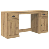 Desk with Cabinet Artisan Oak Engineered Wood 3402678