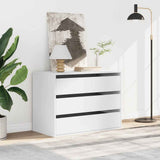 Corner Chest of Drawers White 80x41x58 cm Engineered Wood 852852