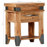 Bedside Cabinet Natural Wood Solid Acacia wood 40 x 30 x 51 cm 282749