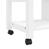 Kitchen Trolley MONZA 84x40x88.5 cm Solid Wood Pine 376117