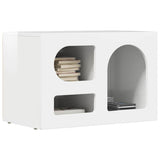 TV Cabinet High Gloss White 60 x 35 x 40 cm Engineered Wood 891288