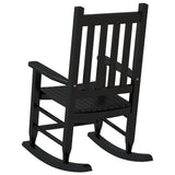 Rocking Chair for Children Black Solid Wood Poplar 4008875
