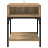 Bedside Table 2 pcs Artisan Oak 40 x 40 x 50 cm Engineered Wood 881815
