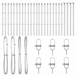 Fence Post Other 26 pcs Silver 3.2 x 3.2 x 120 cm Steel 3350151