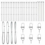 Fence Post Other 26 pcs Silver 3.2 x 3.2 x 120 cm Steel 3350151