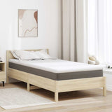 Mattress Topper White 90 x 190 x 6 cm Jaquard Fabric 4106189
