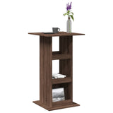 ZNTS Bar Table with Storage Brown Oak 60x60x102 cm Engineered Wood 854334