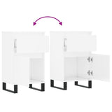 Sideboards 2 pcs High Gloss White 40x35x70 cm Engineered Wood 831169