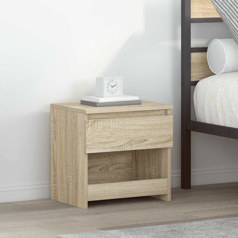 Bedside Cabinets 2 pcs Sonoma Oak 40x30x39 cm Engineered Wood 803450