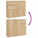 Sideboard Sonoma Oak 91x29.5x75 cm Engineered Wood 823272