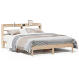 Bed Frame without Mattress 140x200 cm Solid Wood Pine 3306888