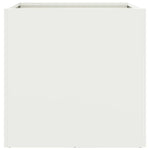 ZNTS Planter White 49x47x46 cm Cold-rolled Steel 841561