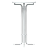 Bar Table White 60x110 cm Engineered Wood and Steel 4008300