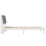 Bed Frame with Headboard White 90 x 200 cm Solid Pine Wood 878918