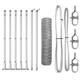 Welded Wire Fence with Concrete Base 10 x 0.5 m 3353753